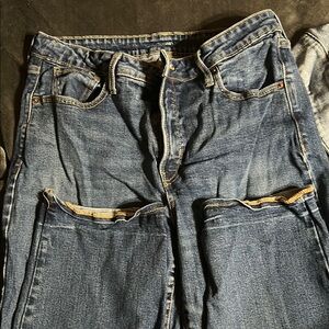Old Navy Blue Boyfriend Jeans Medium-Light Wash
